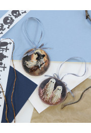 Christmas Ornament Bead Embroidery Kit "Boo!"