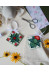 Christmas Ornament Bead Embroidery Kit "Rosebud"