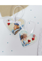 Christmas Ornament Bead Embroidery Kit "Majestic Love"
