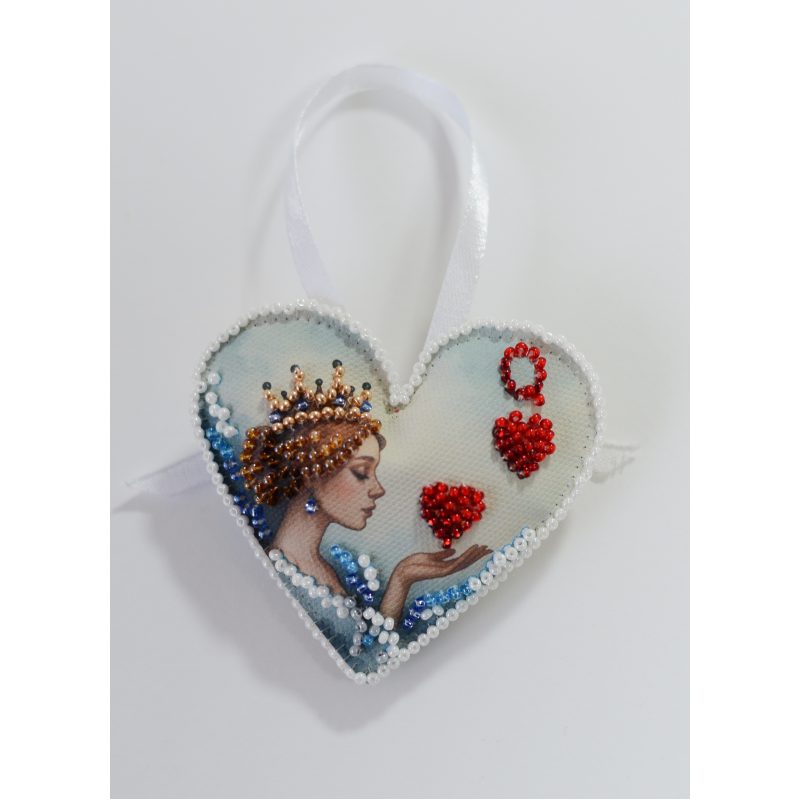 Christmas Ornament Bead Embroidery Kit "Majestic Love"