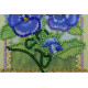 Bead Embroidery Postcard Kit "Violet"