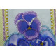 Bead Embroidery Postcard Kit "Violet"