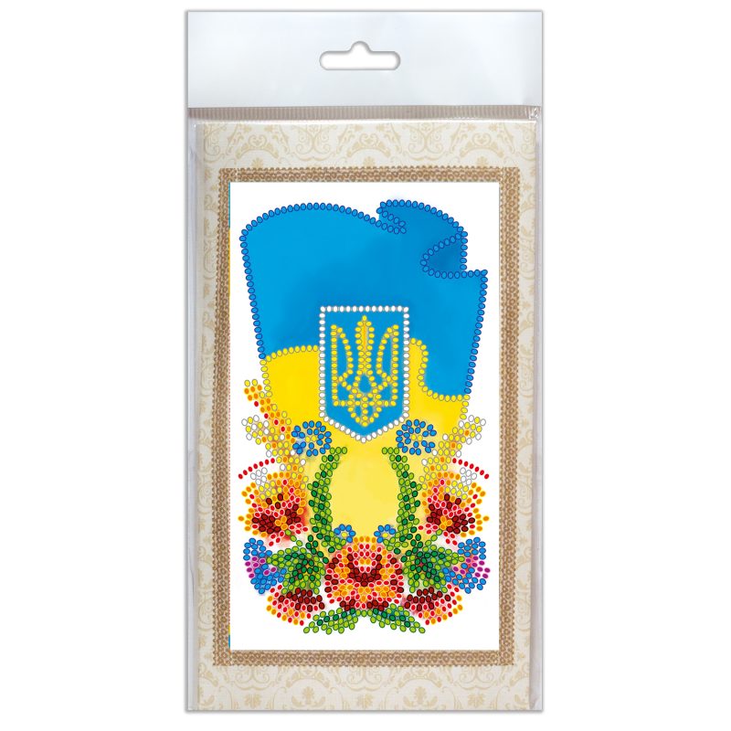 Набір-листівка для вишивання бісером "Україна"