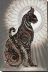 Bead Embroidery Kit on Art Canvas "Bast in the night"