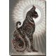 Bead Embroidery Kit on Art Canvas "Bast in the night"