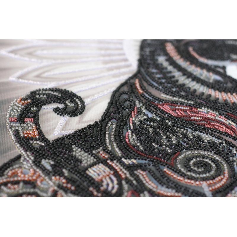 Bead Embroidery Kit on Art Canvas "Bast in the night"