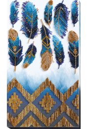 Bead Embroidery Kit on Art Canvas "Indigo"