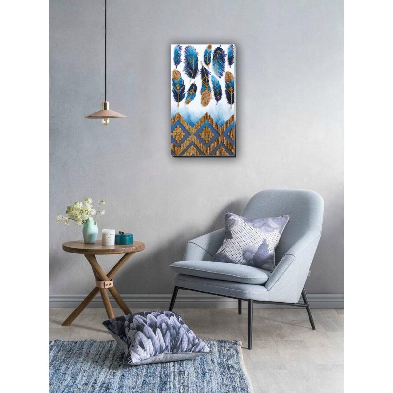Bead Embroidery Kit on Art Canvas "Indigo"