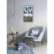 Bead Embroidery Kit on Art Canvas "Indigo"