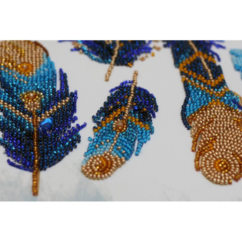 Bead Embroidery Kit on Art Canvas "Indigo"