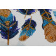 Bead Embroidery Kit on Art Canvas "Indigo"