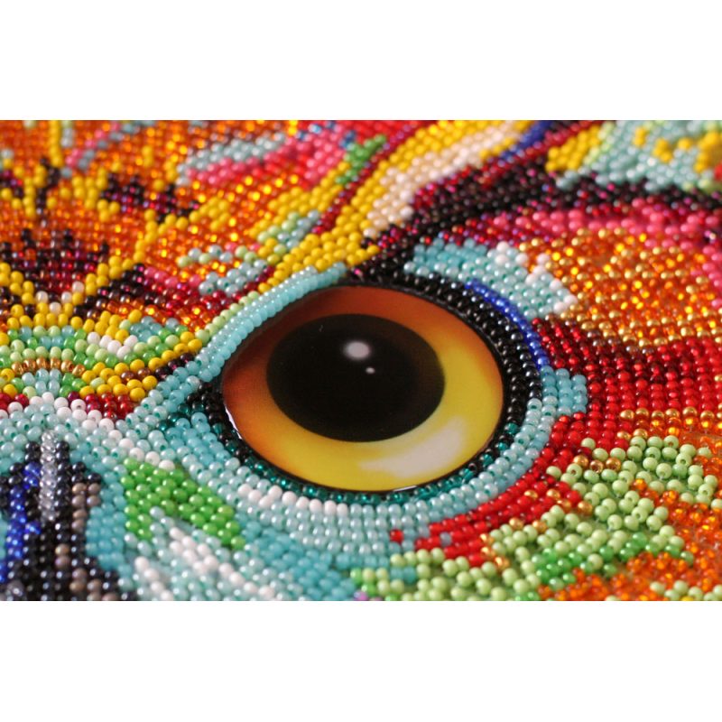 Bead Embroidery Kit on Art Canvas "Ammolite"