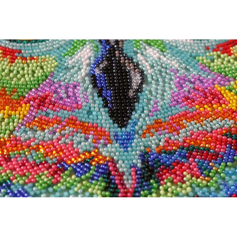 Bead Embroidery Kit on Art Canvas "Ammolite"