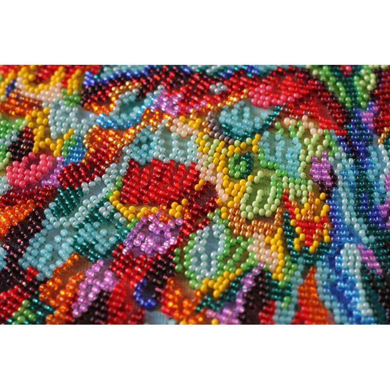 Bead Embroidery Kit on Art Canvas "Ammolite"