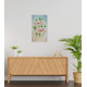 Bead Embroidery Kit on Art Canvas "White peonies"