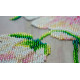 Bead Embroidery Kit on Art Canvas "White peonies"