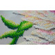 Bead Embroidery Kit on Art Canvas "White peonies"
