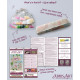 Bead Embroidery Kit on Art Canvas "White peonies"