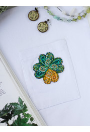 Cross Stitch Kit "Good luck leaf-1"