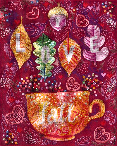 Cross Stitch Kit "Colorful autumn"