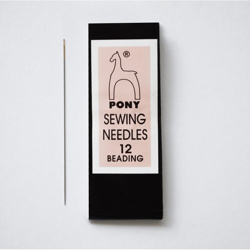 Needles for microbead embroidery Sewing Needles No. 12 (2 pcs) Beading. Pony (India)