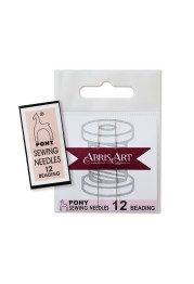 Needles for microbead embroidery Sewing Needles No. 12 (2 pcs) Beading. Pony (India)
