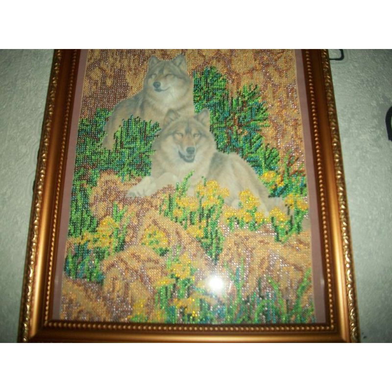 Bead Embroidery Kit on Art Canvas "Devotion"