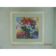 Bead Embroidery Pattern on Art Canvas "Floral Cocktail"