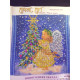Bead Embroidery Pattern on Art Canvas "The Christmas Star"