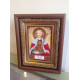 Mini Icon Bead Embroidery Kit on Art Canvas "St. Alexander"