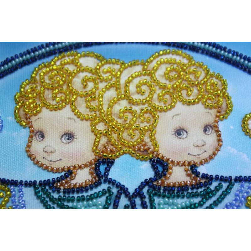 Bead Embroidery Kit on Art Canvas "Gemini"