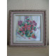 Bead Embroidery Pattern on Art Canvas "Chrysanthemums"