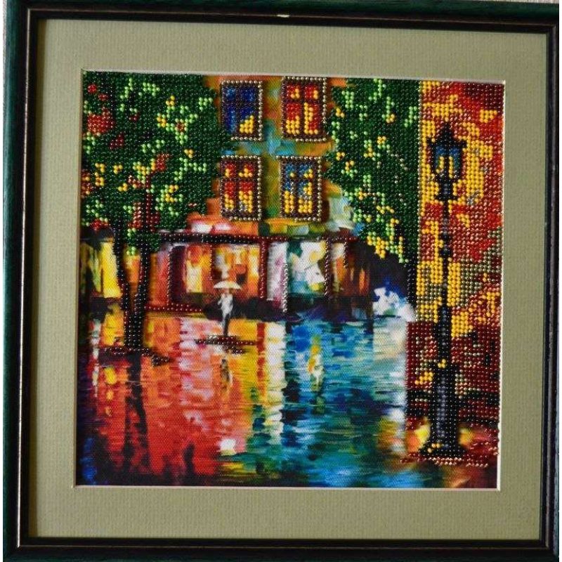 Bead Embroidery Pattern on Art Canvas "Autumn Fantasy"