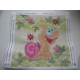 Mini Bead Embroidery Kit on Art Canvas "Snail"