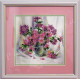 Bead Embroidery Pattern on Art Canvas "Chrysanthemums"