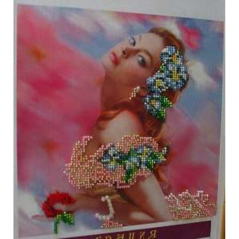 Bead Embroidery Pattern on Art Canvas "Grace"