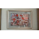 Bead Embroidery Kit on Art Canvas "Bullfinches"