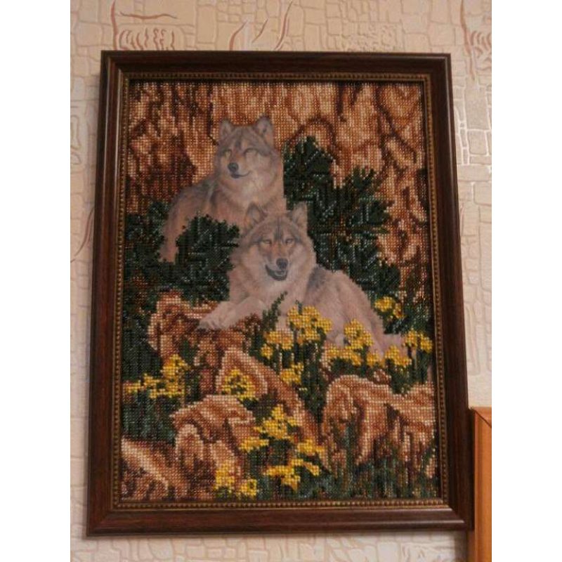 Bead Embroidery Kit on Art Canvas "Devotion"