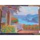 Bead Embroidery Kit on Art Canvas "Gurzuf"