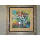 Bead Embroidery Pattern on Art Canvas "Floral Cocktail"
