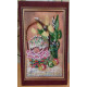 Bead Embroidery Postcard Kit "Easter – 9"