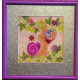 Mini Bead Embroidery Kit on Art Canvas "Snail"