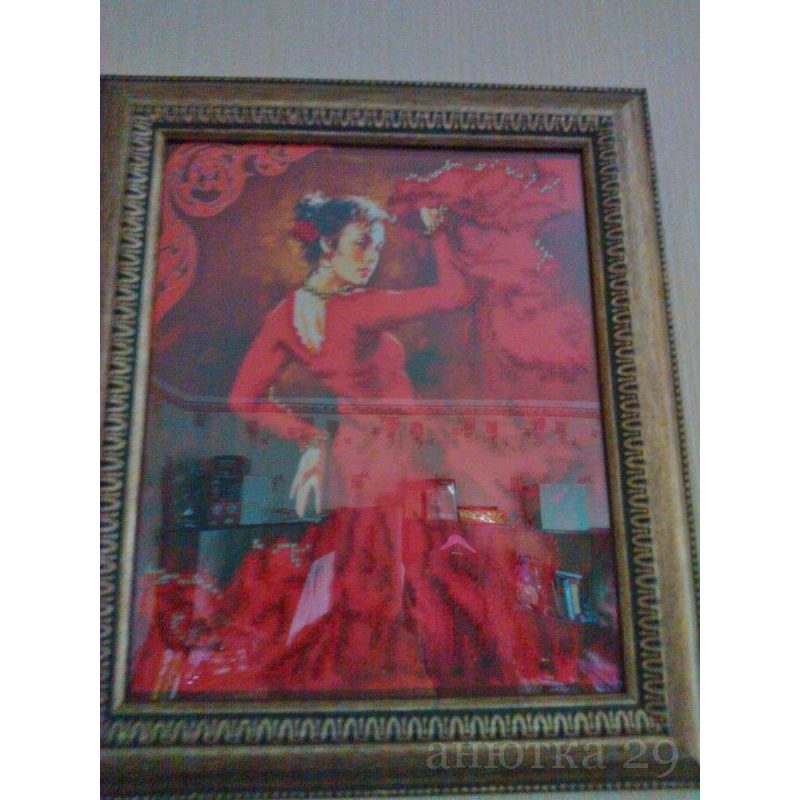 Bead Embroidery Kit on Art Canvas "Carmen"