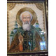 Icon Bead Embroidery Kit on Art Canvas "St. Sergius"