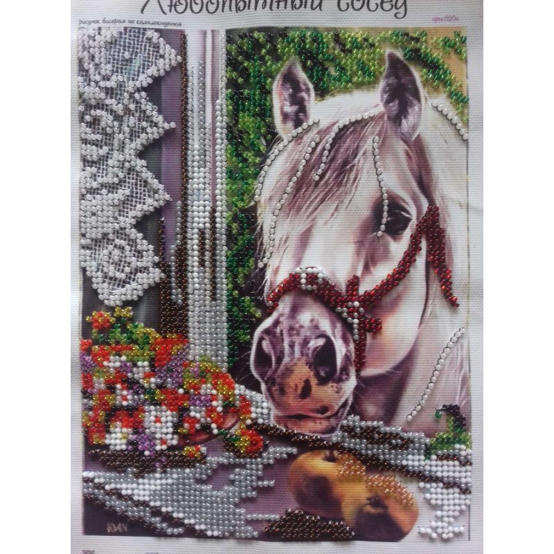 Bead Embroidery Pattern on Art Canvas "Treats"