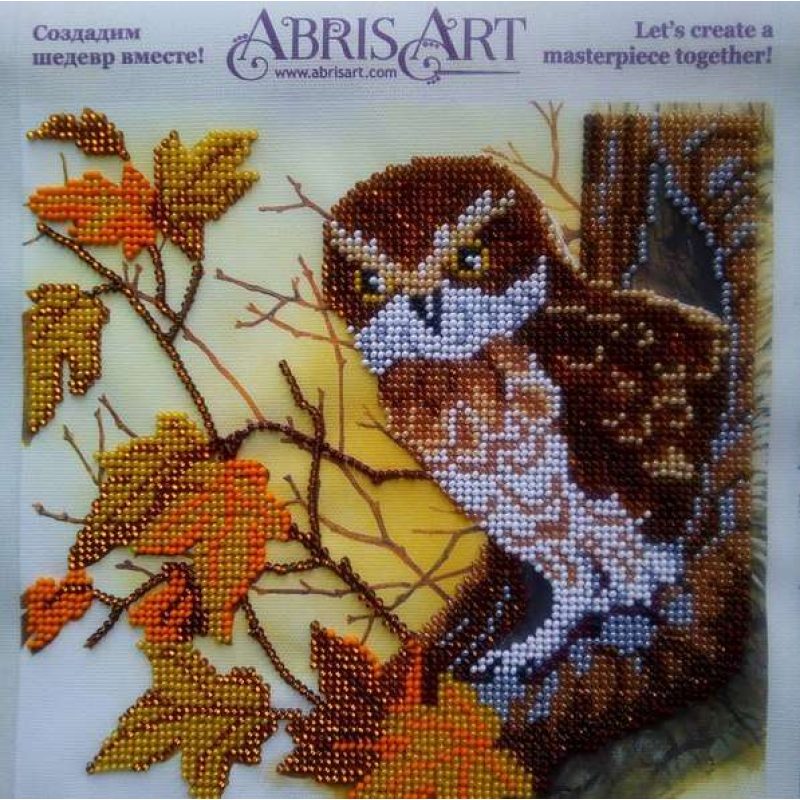 Bead Embroidery Pattern on Art Canvas "Wood fairy tale"