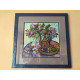 Bead Embroidery Pattern on Art Canvas "Cobalt"