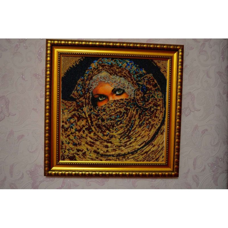 Bead Embroidery Kit on Art Canvas "Scheherazade"