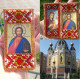 Talisman Bead Embroidery Kit on Art Canvas "Our Lady Prayer for kids (Ukrainian text)"