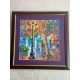 Bead Embroidery Pattern on Art Canvas "Evening Promenade"